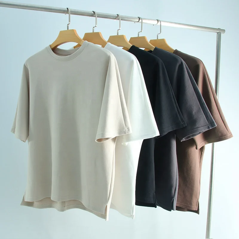 Hot Sale Spring Summer Heavyweight 100% Cotton Loose Vintage T Shirt Custom Men Vintage Oversized Tshirt