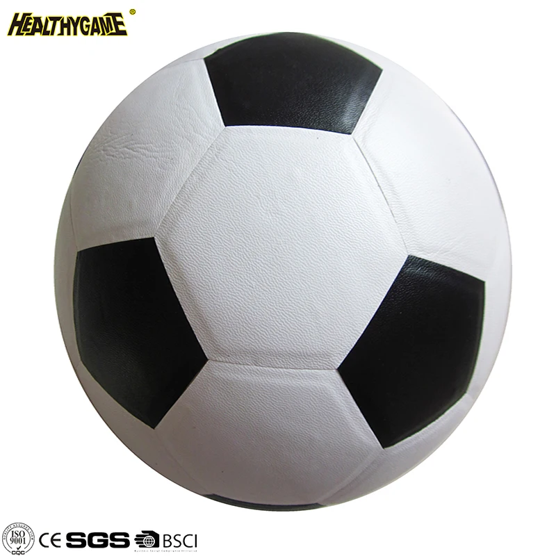 2021 supplier customized outdoor or indoor sports black leather football ball