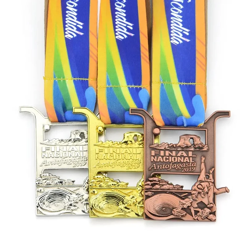 Factory direct Customized Honor Award Marathon Running Sublimation Festival Souvenir Metal Sport Medal For Kids