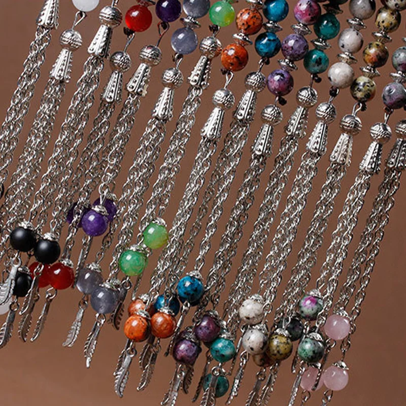 New Arrival Wholesale 33 Jade Agate Islamic Rosary Bead Crystal Tasbih Beads Muslim Prayer Beads