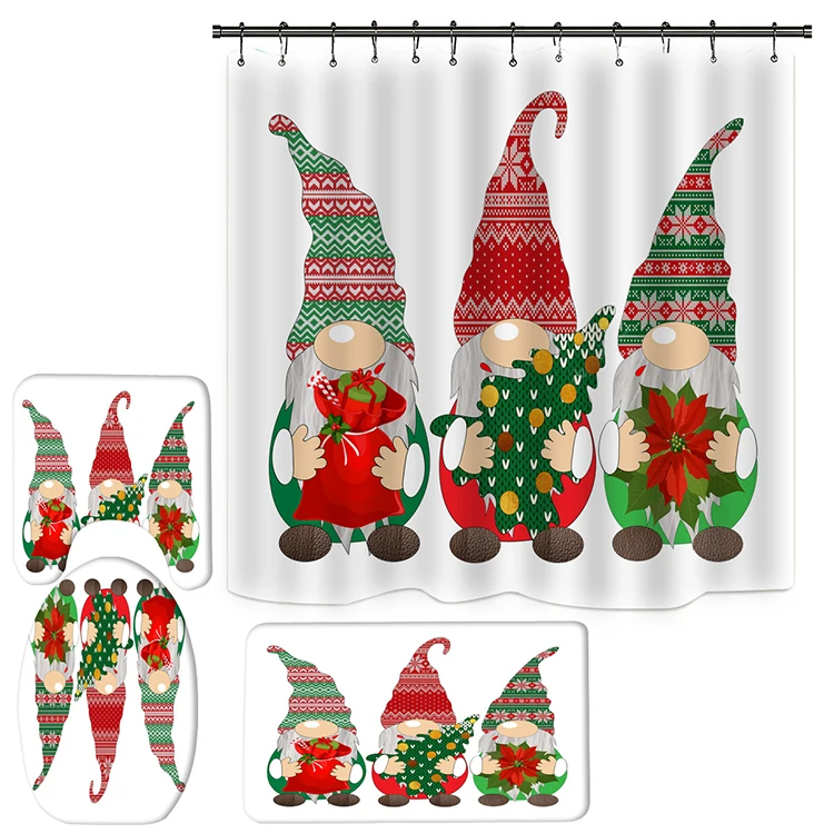 Wholesale Shower Curtain Custom Print Home Decoration Bathroom Shower Curtain Set Waterproof New Design Shower Curtain 3D