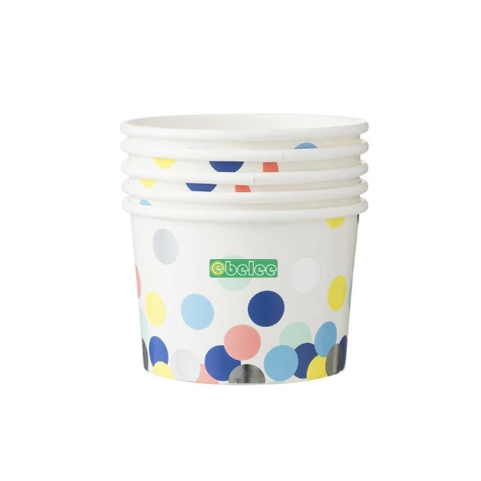 Paper Ice Cream Tubs 8oz / 230ml Ice Cream Cups, Ice Cream Bowls