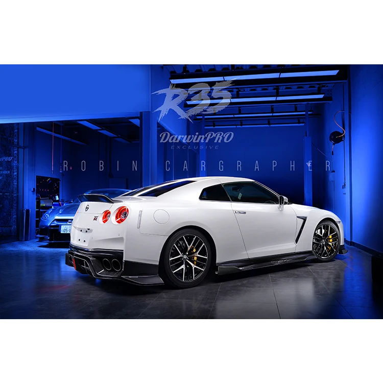 DarwinPRO BKSS Style carbon fiber side skirts for GTR R35