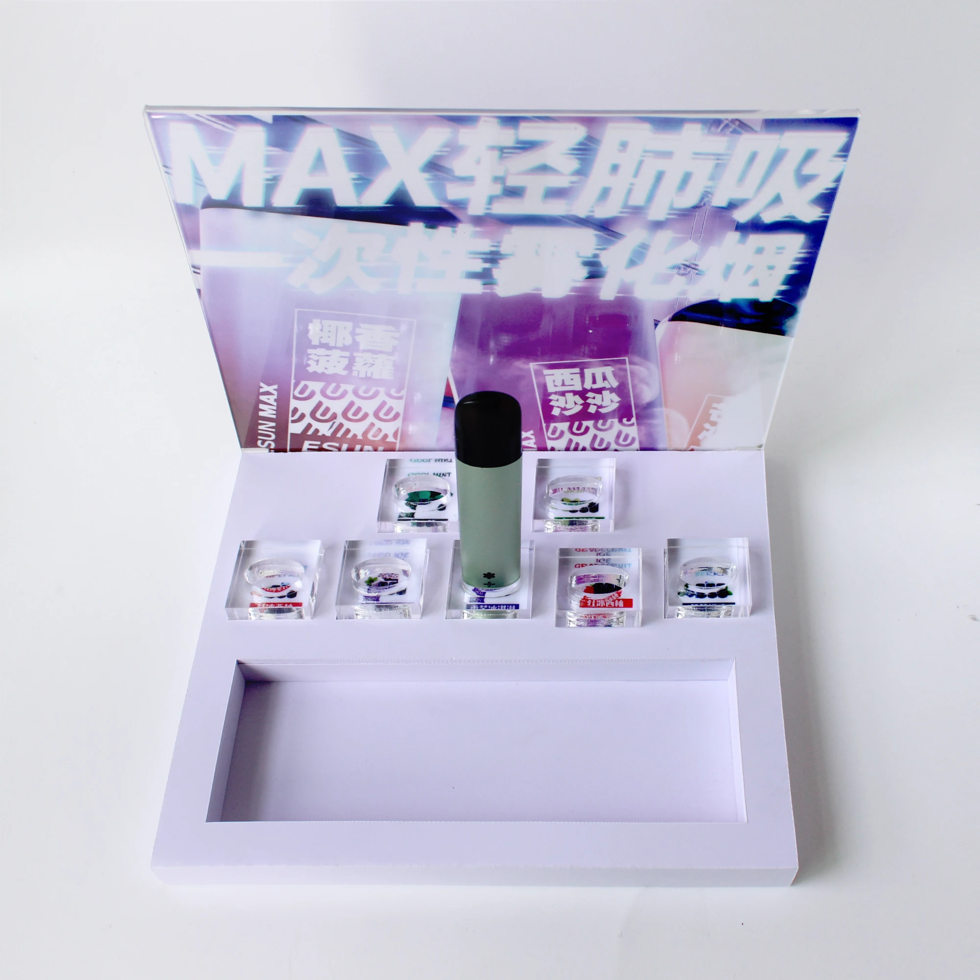 pvc plastic E cigarette Display Stand rack