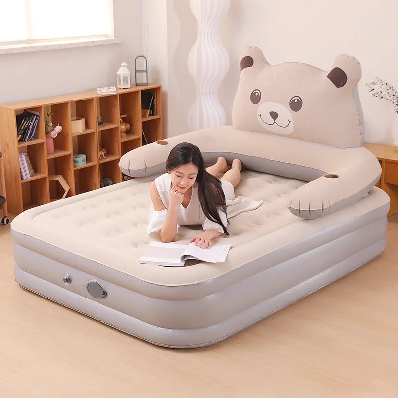 HOT SALE Inflatable mattress for children Comfortable Eco-Friendly Flocked Fabric with inflatable support and high load capacity