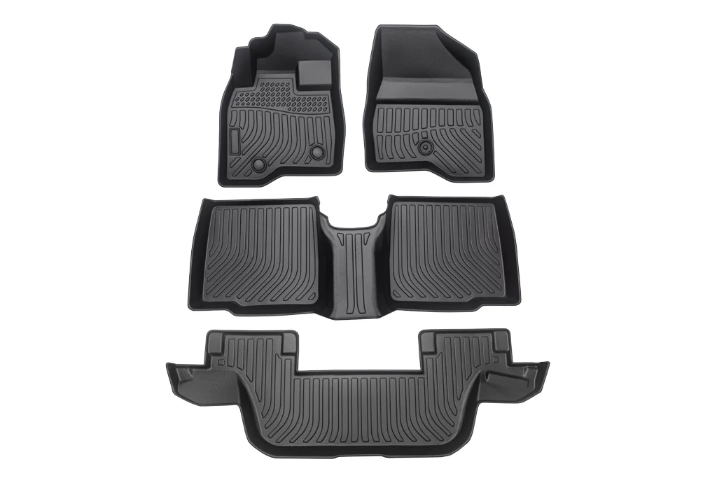 MU Anti-skidding Clean Car Floor Mats TPE Car Mats For FORD Explorer 7 Seat Bench 2015-2019