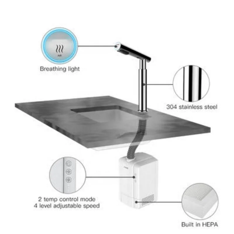 
HS7108 Air Tap Hot Sale Brass Laser Set OEM Head Ceramic Logo Accessory Style Time Surface Technical Parts Mark Solid Spray 