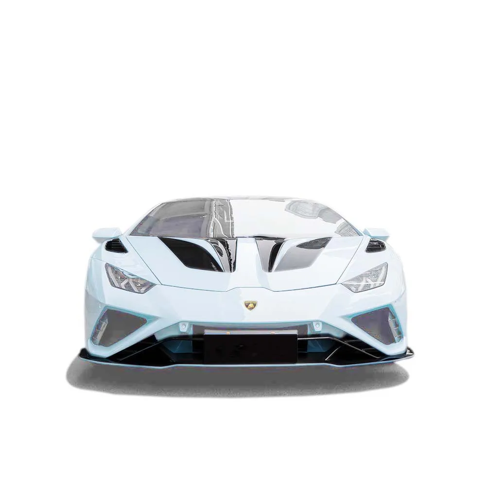 paktech style dry carbon body kit for Lamborghini Huracan EVO 2019+ with front lip rear diffuser hood vent trim canards spoiler