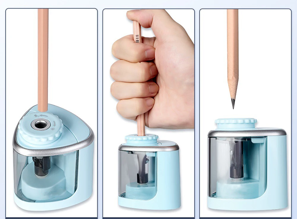 School Office Detachable  Electric pencil sharpener Creative student automatic pencil sharpener pencil sharpener with battery