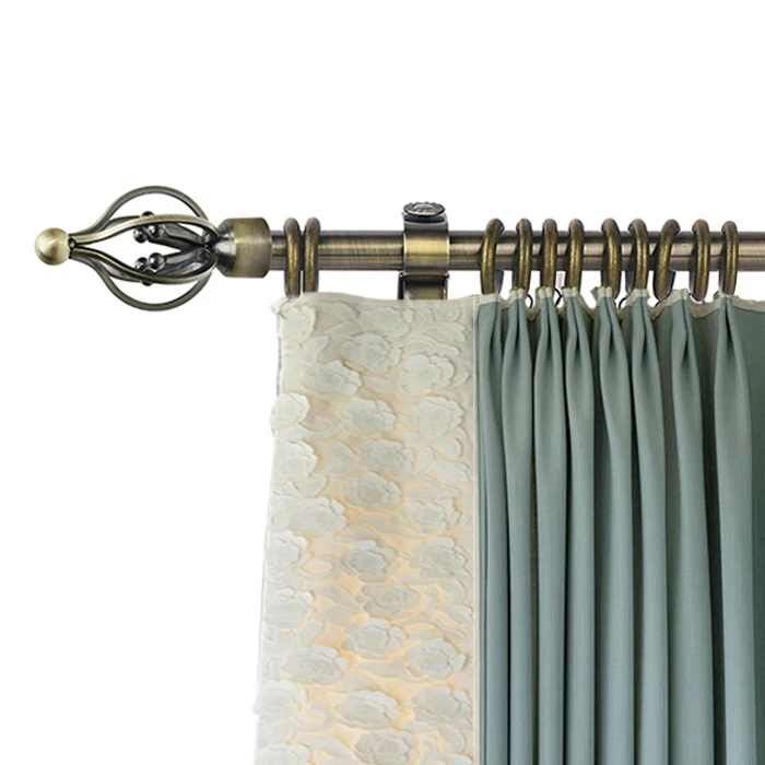 Hot selling in Africa Silver thickening square aluminum curved smart curtain rail curtain rod for hospital