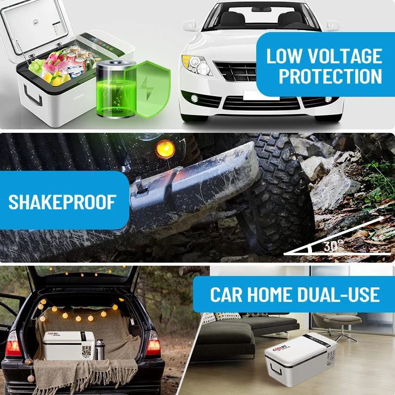 New Fashion Reliable Quality Portable DC/AC 15L Travel Mini Auto Mobile Car USB Cooler Warmer Fridge Freezer