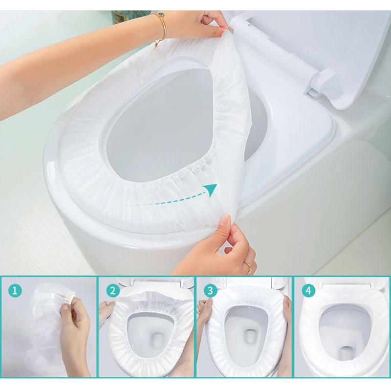 Custom Non-woven  Waterproof Flushable Disposable Paper Toilet Seat Covers for travel