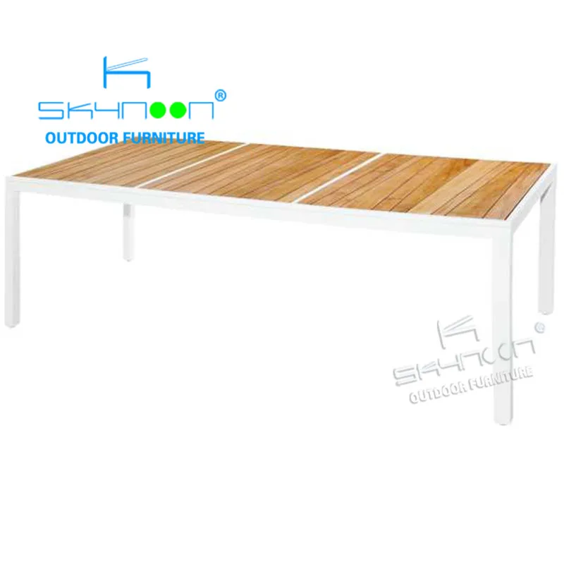 beautiful colorful 6 seat rope garden chair teak table orange teslin chair dining sets outdoor dining sets(01014)