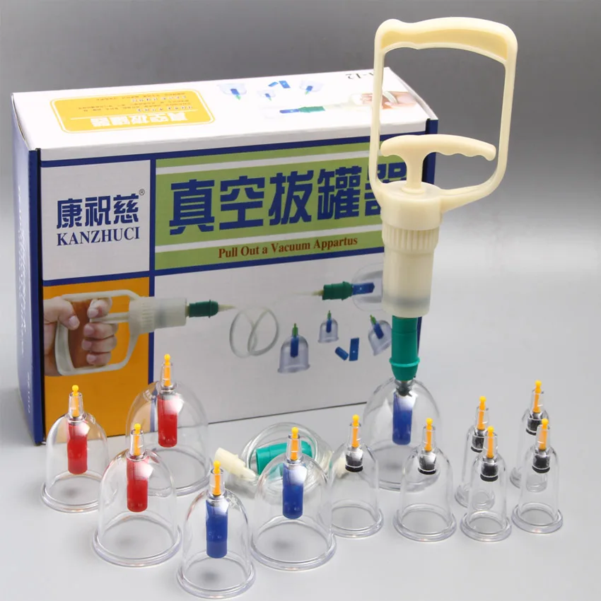 Aihao Cupping Tool Hijama Cups Wholesale 12 24 32 Cupping Set Suction Massage Therapy Kangzhuci Cupping Set