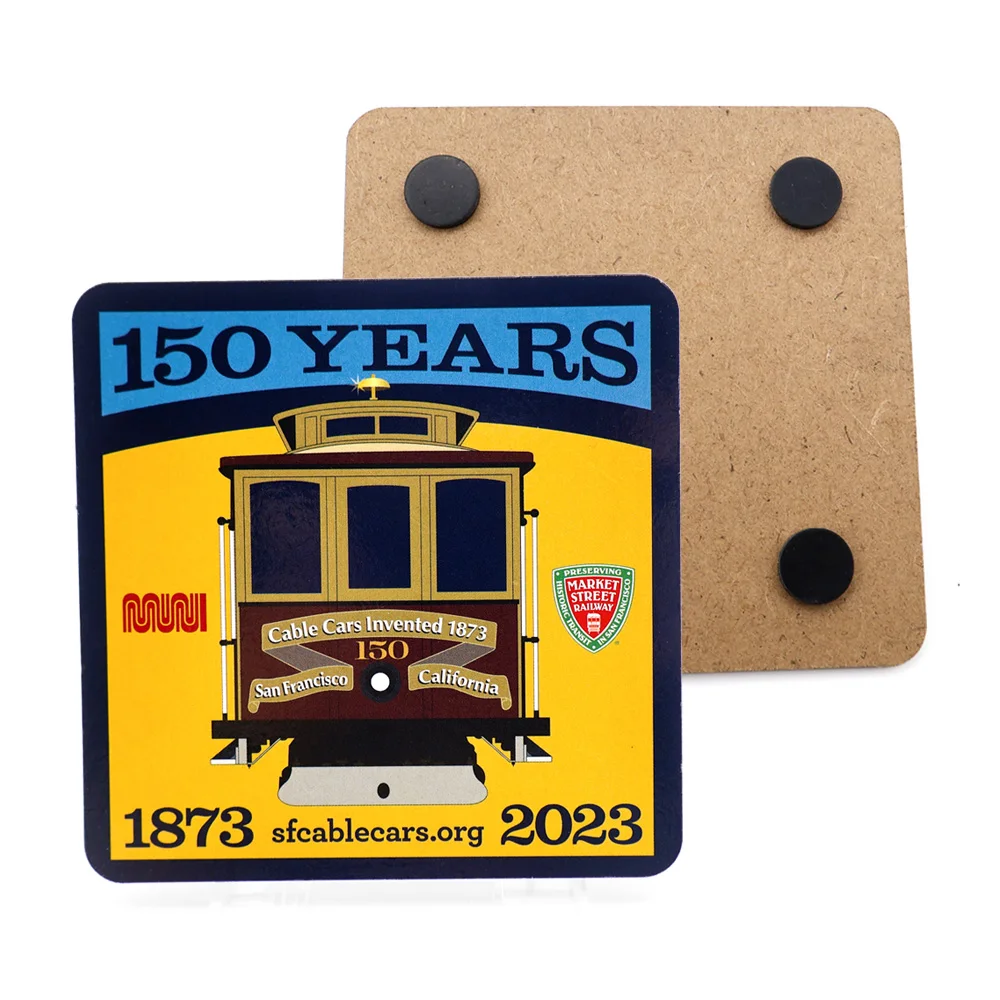 Custom Printing Wood Fridge Magnets Refrigerator Scenery Photo Souvenir Custom Size Mdf Wooden Fridge Magnet