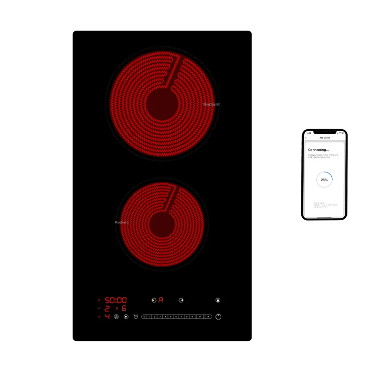  Маленькая кухонная техника H-one черная Встроенная Интеллектуальная мобильная Wi-Fi плита с 2 головками нагревательный элемент Ce гостиница бытовая