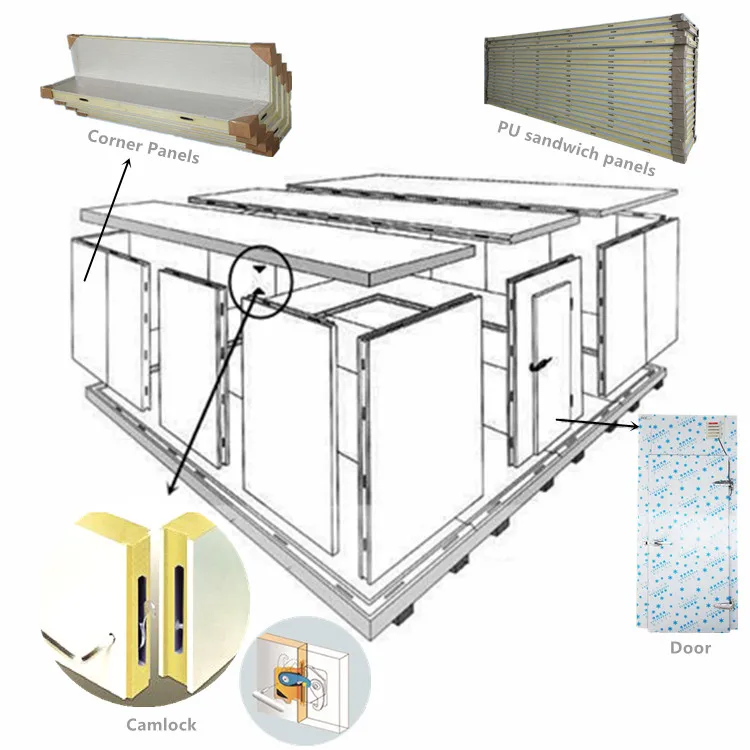 
Mushroom growing farm cold room walk in cooler cold storage refrigerators for fruits and vegetables 