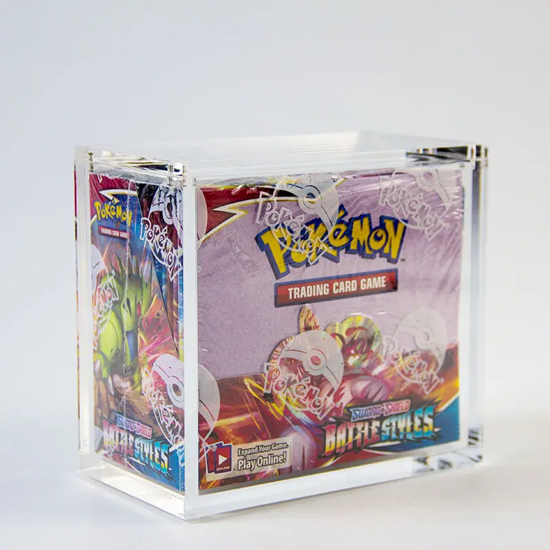 Прозрачный акриловый усилитель-протектор для дисплеев Pokemon Etb с сильным магнитом защитный дисплей