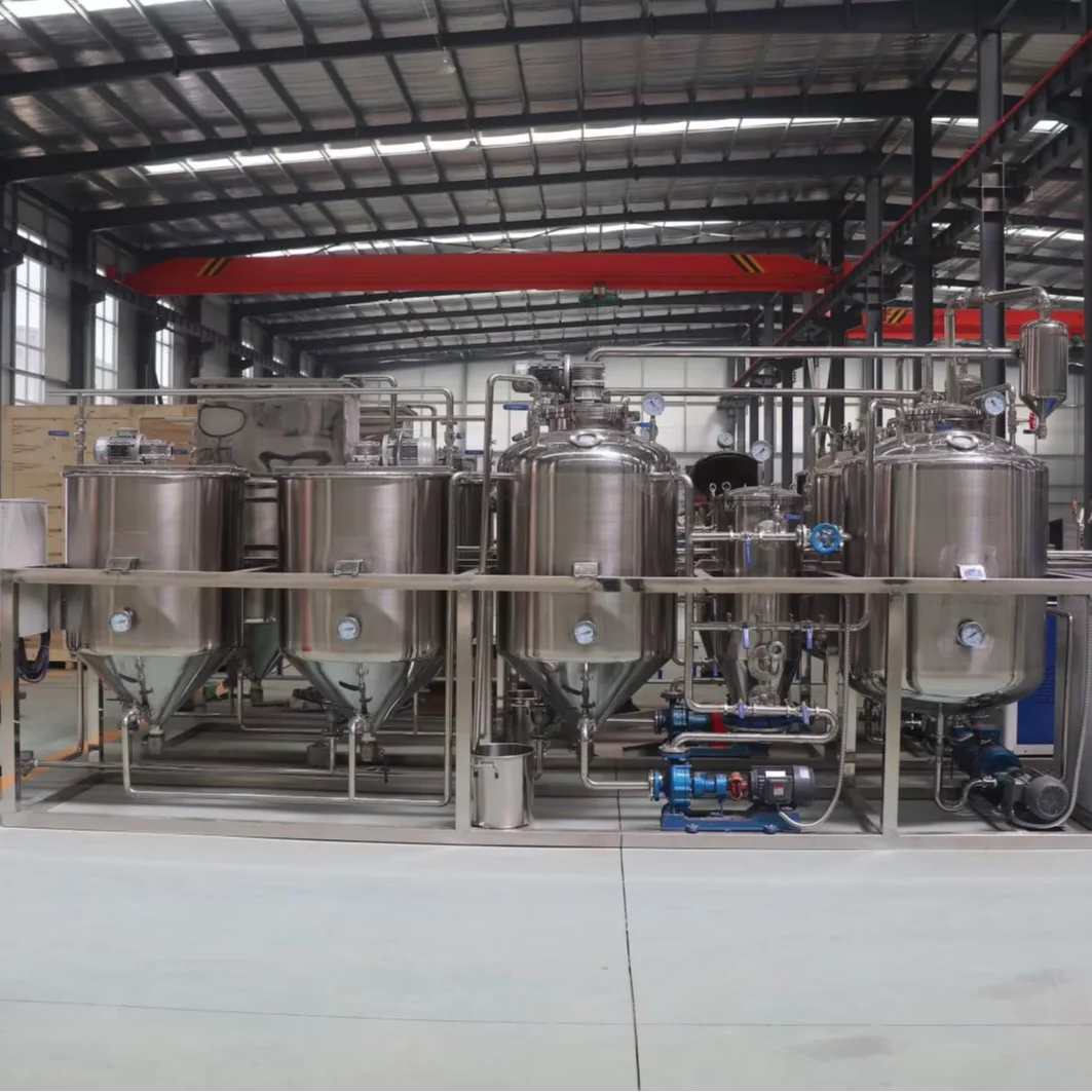 3-5TPD Automatic Vegetable Oil Refining Equipment for Coconut and Seed Used for Oil Production Line in Farm Industries