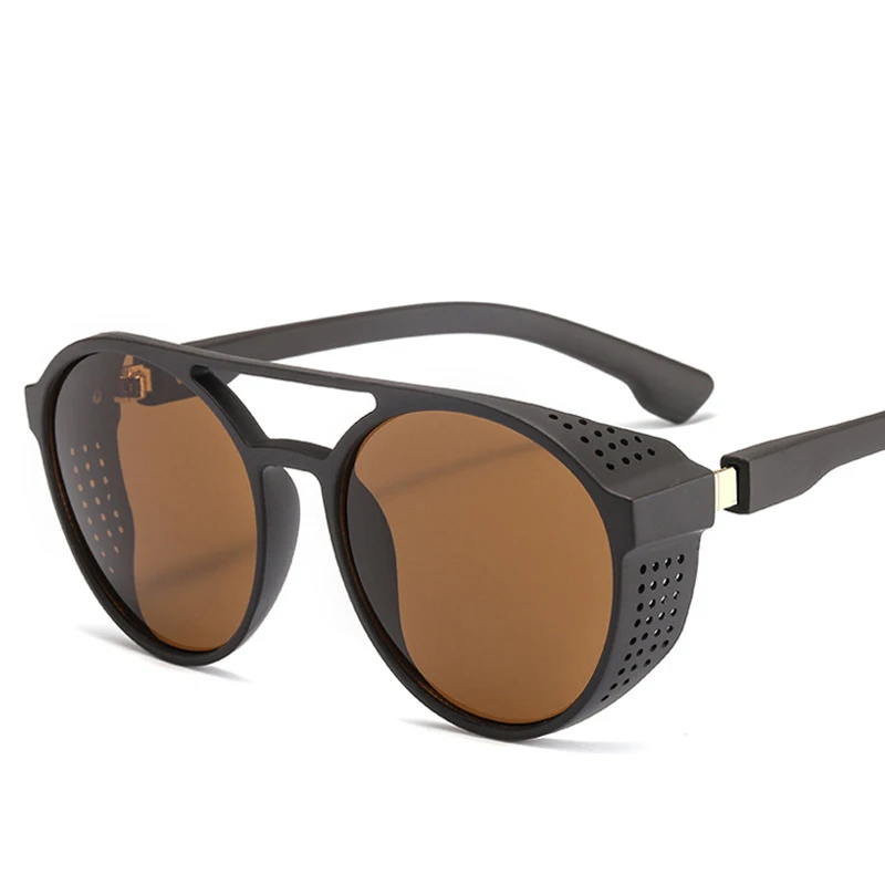Manufacturer Wholesale steampunk Round metal sunglasses with factory price