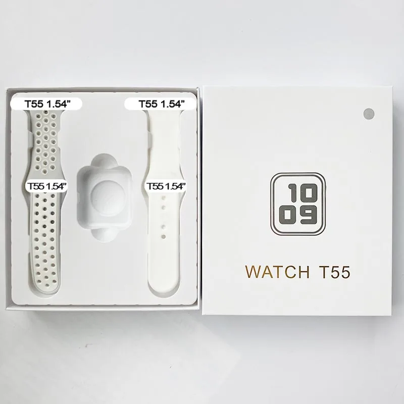 T55 Smart Watch Series 5  Bt Blood Oxygen Health Heart Rate Monitor Sport Smart Watch T55 Pro Plus Smartwatch T55 Smart Watch