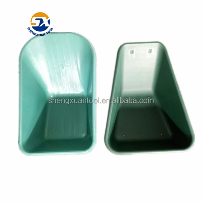 Good quality Green color Plastic buckets Wheelbarrow wb3800