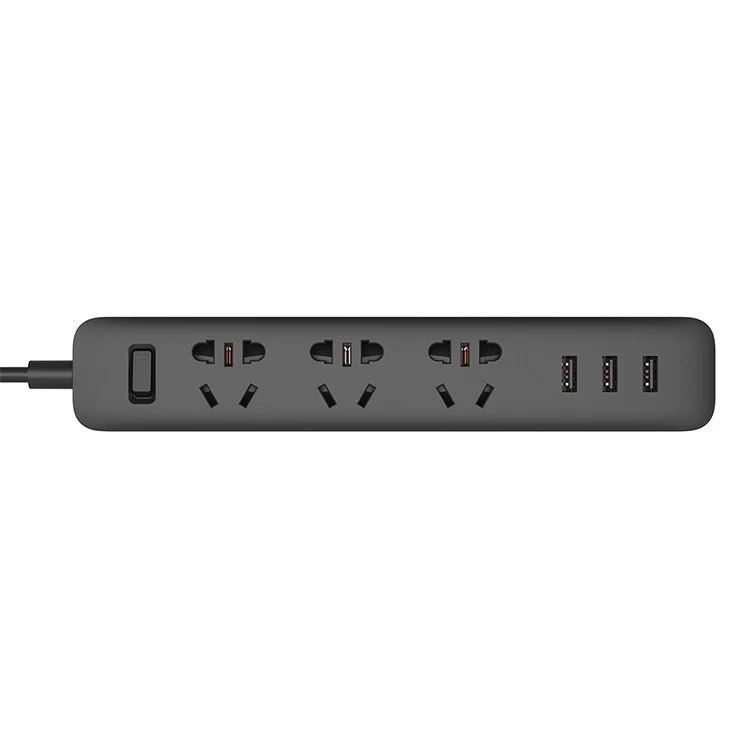 Original Xiaomi Power Strip Fast Portable Charging With 3 Smart USB Plugs And 3 Standard Sockets Support 2A Quick Charging Plugs