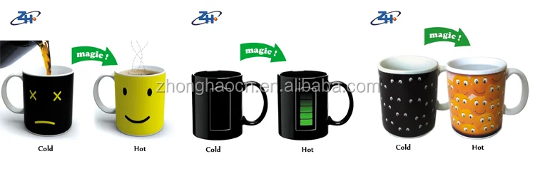 color change mug Exquisite quality sublimation blank ceramic coffee mugs ceramic 11oz glitter color change mug