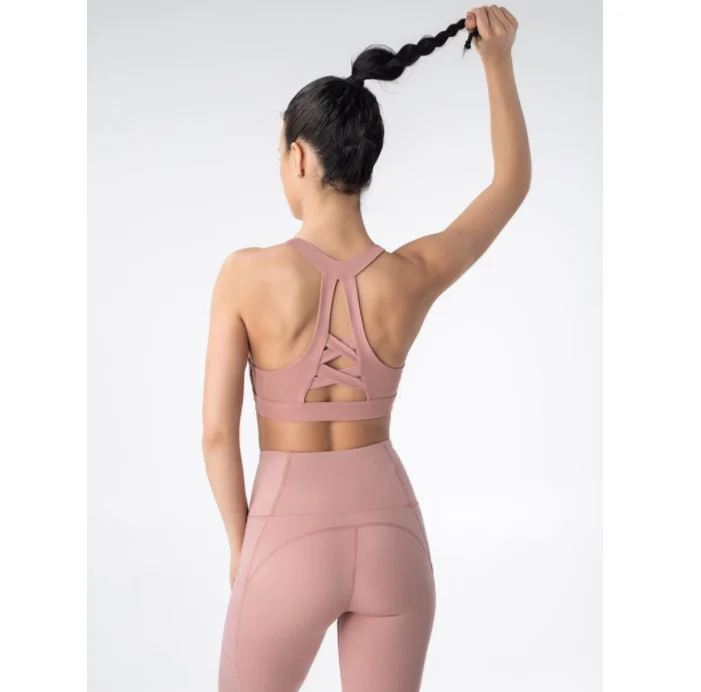 
2020 New style seamless yoga bra set, custom wholesale gym women yoga sports bra# 