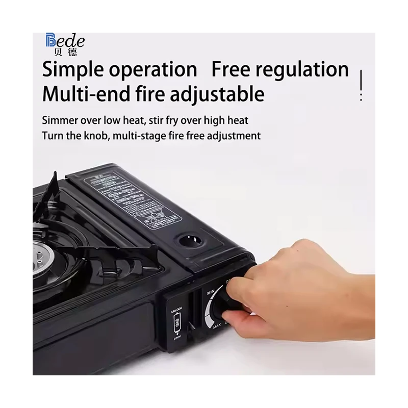 Portable Stainless Steel Camping Gas Stove Outdoor Cast Iron Kitchen Cooker Hotel Application Class Tourist Furnace Camping