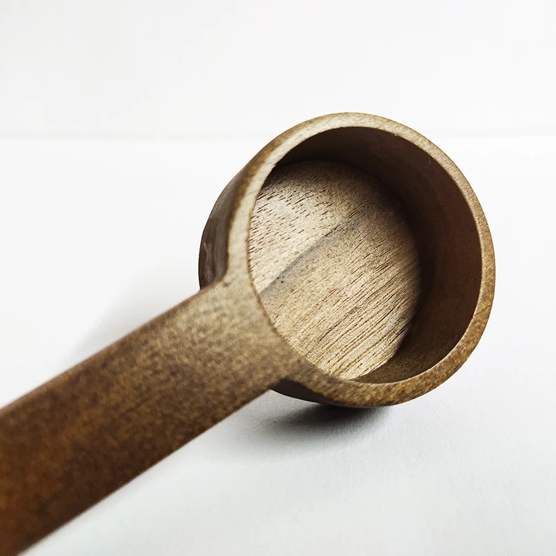 Wholesale Home Kitchen Tools Wooden Coffee Spoon Walnut Wood Measure Scoops For Protein Powder
