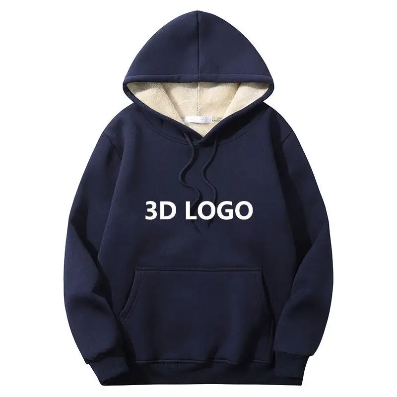 OEM Custom 3d Foam Printing Hoodie Autumn Winter French Terry 280gsm -500gsm Towel Embroidery Hoodie Custom Sweater Men