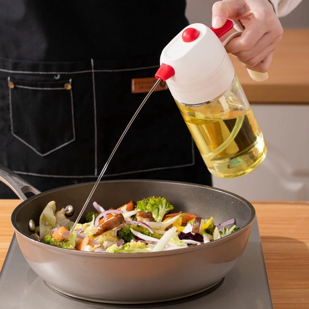 TAILI PP Automatic Glass Oil And Vinager Dispenser Olive Oil Glass Bottle Jar Vinegar Bottle Oil Dispenser