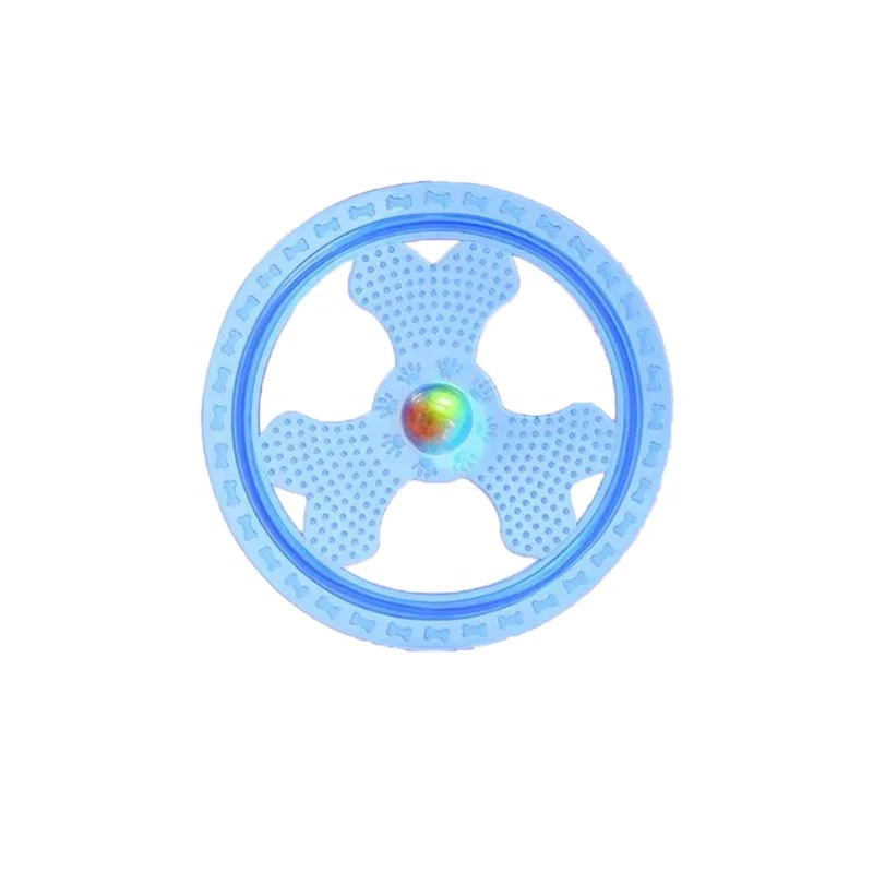 
Outdoor Plastic Soft Foldable Training Chew Throwing Bite Interactive Games Pet Dog Toys Flying Disc 