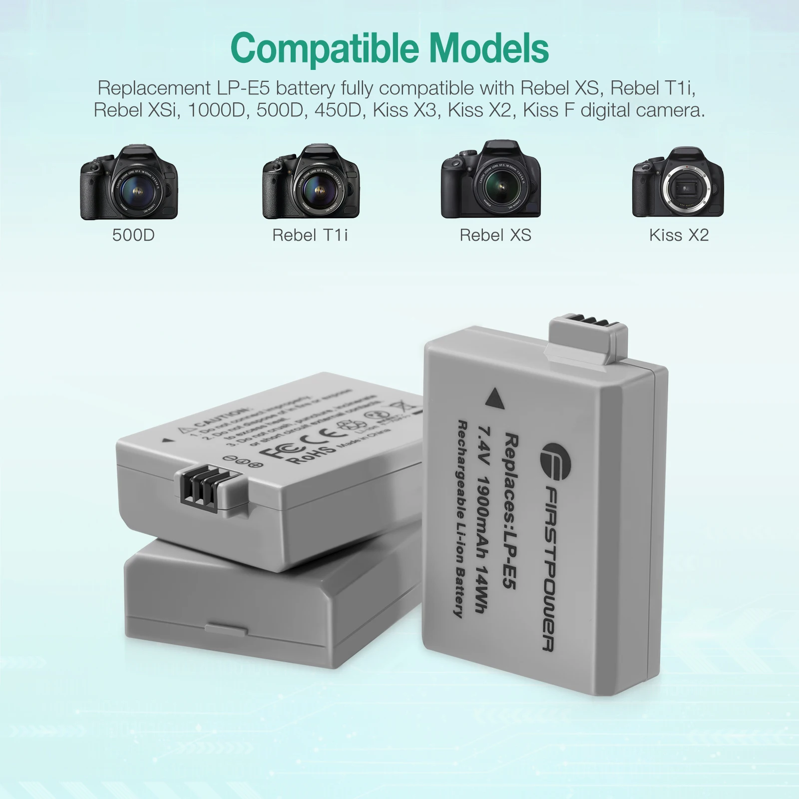 Best Selling 3 slots Rechargeable 5v 2.4a Portable Usb Charger 1900mAh 7.4v Camera Batteries Pack Charger