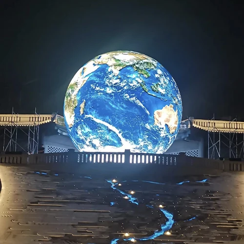 Large Indoor P2.5 Sphere Ball 360 Degree LED Display Screen Flexible and Irregular with SDK Function for Advertising Media Use
