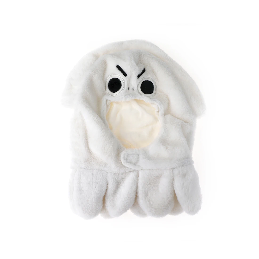 New customized 24cm warm funny plush toy 100% polyester squid hat clothing plush toy