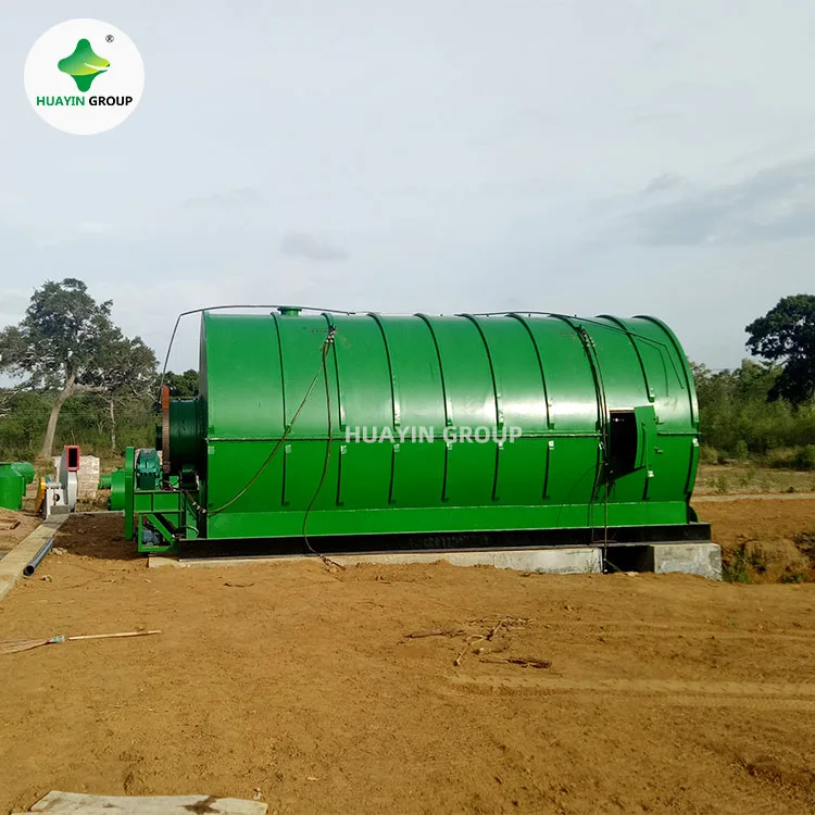 Huayin waste tyre tire pyrolysis machinery cracking reactor for pyrolysis oil