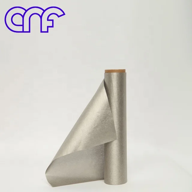 0.02mm thin Canafull  Conductive Non-Woven Fabric Blocking EMF/RFID/EMI/RF shielding material