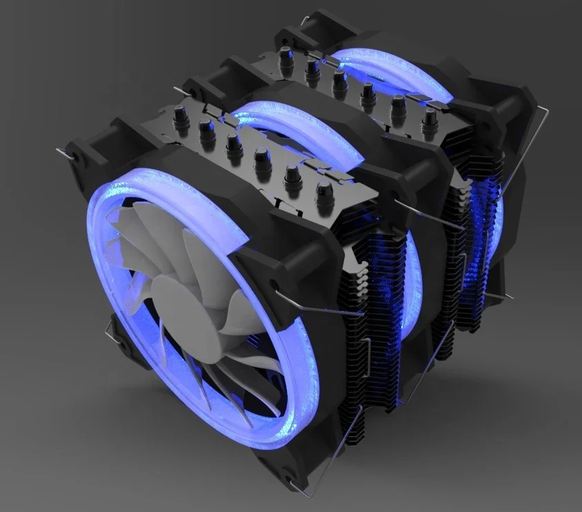 Blue LED Cooling Cooler Silen Quiet Case Fan 120mm PC Computer Fan with LED lights