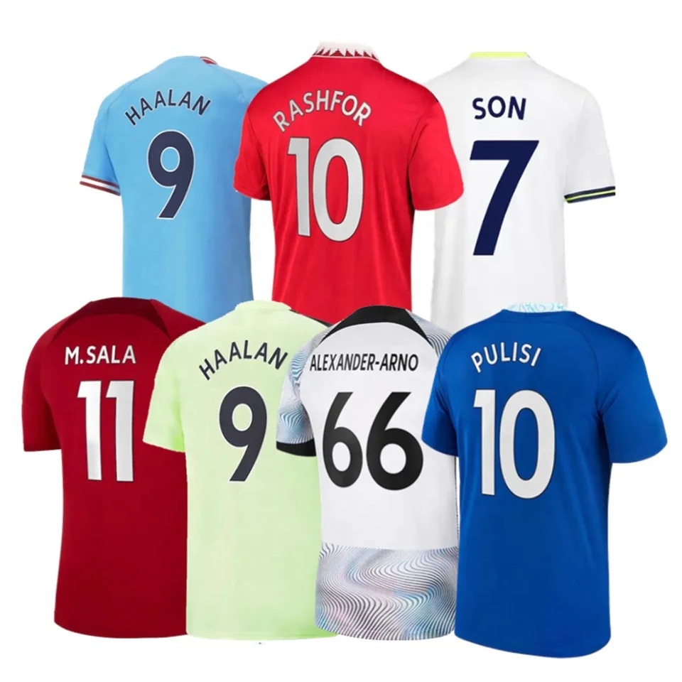 Custom 22/23 Youth Mens Black Gold Sublimation Football Jersey Uniforms Fast delivery