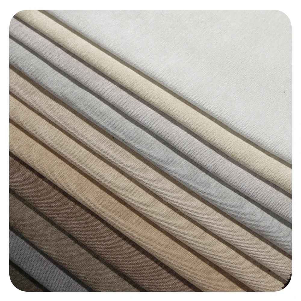 Free Sample Wholesale Linen Sofa Fabric Sample Cards Polyester Linen Upholstery Custom Wholesale Sofa Fabric