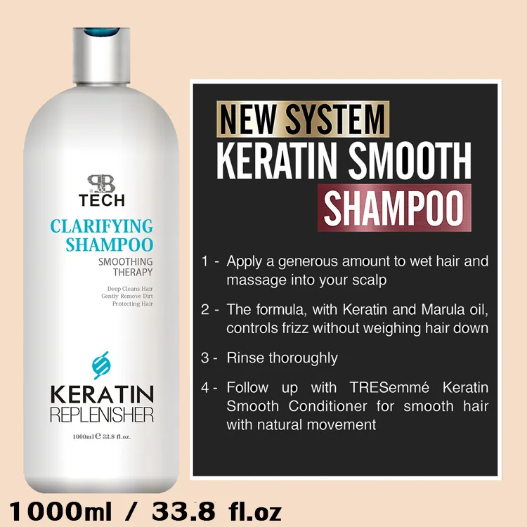 professional shampoo Brazilian hair care wholesale clarifying bio keratin shampoo