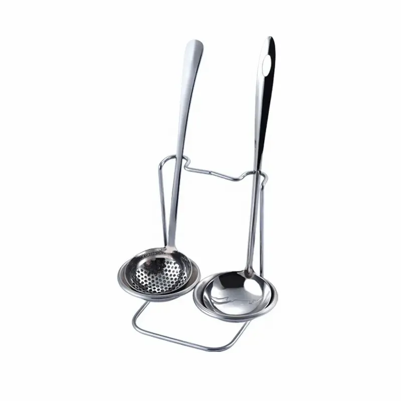 Stainless steel 201 Kitchen soup spoon holder plate,soup shell rack