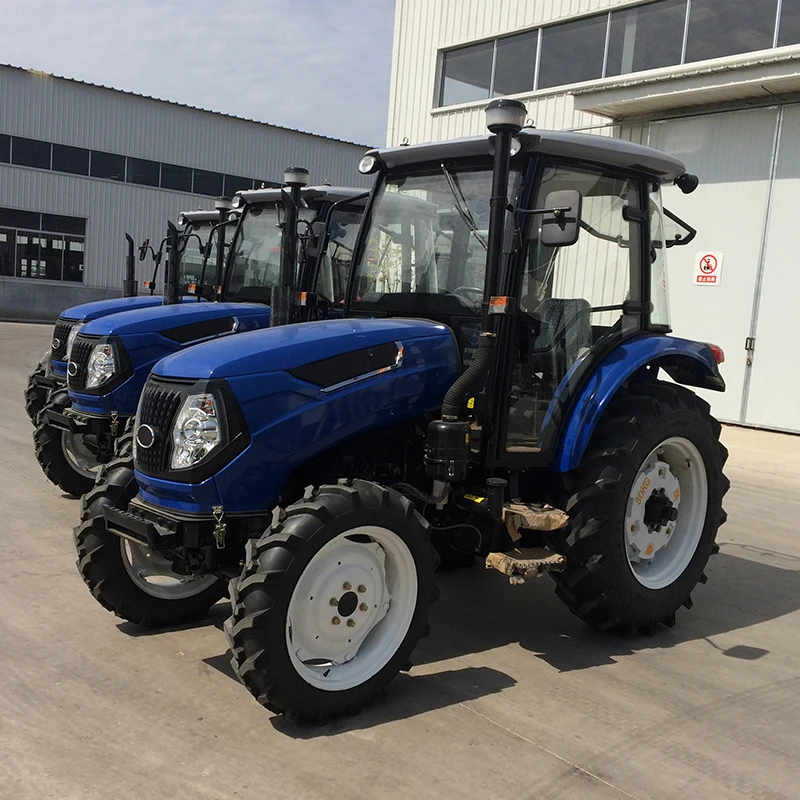 70hp x4 wheel drive agriculture farm tractor with front loader
