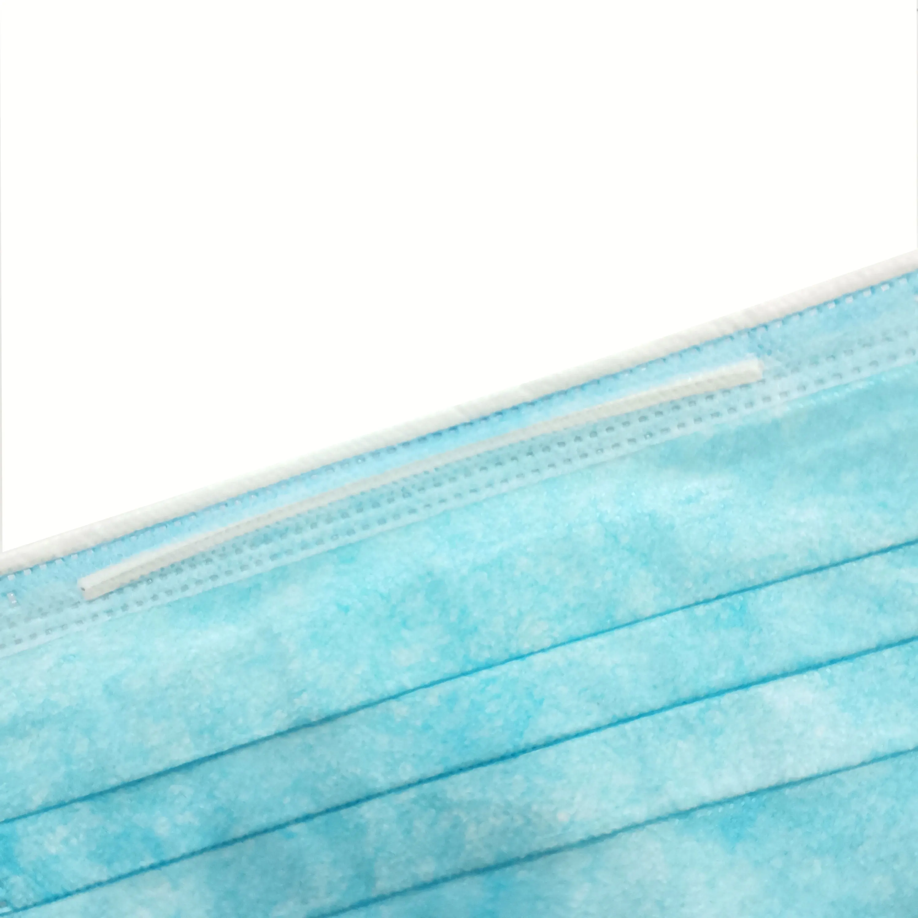 MK Бренд защитные перчатки одноразовые синий нетканый немедицинского 3 слоя маска для лица на ушных петлях