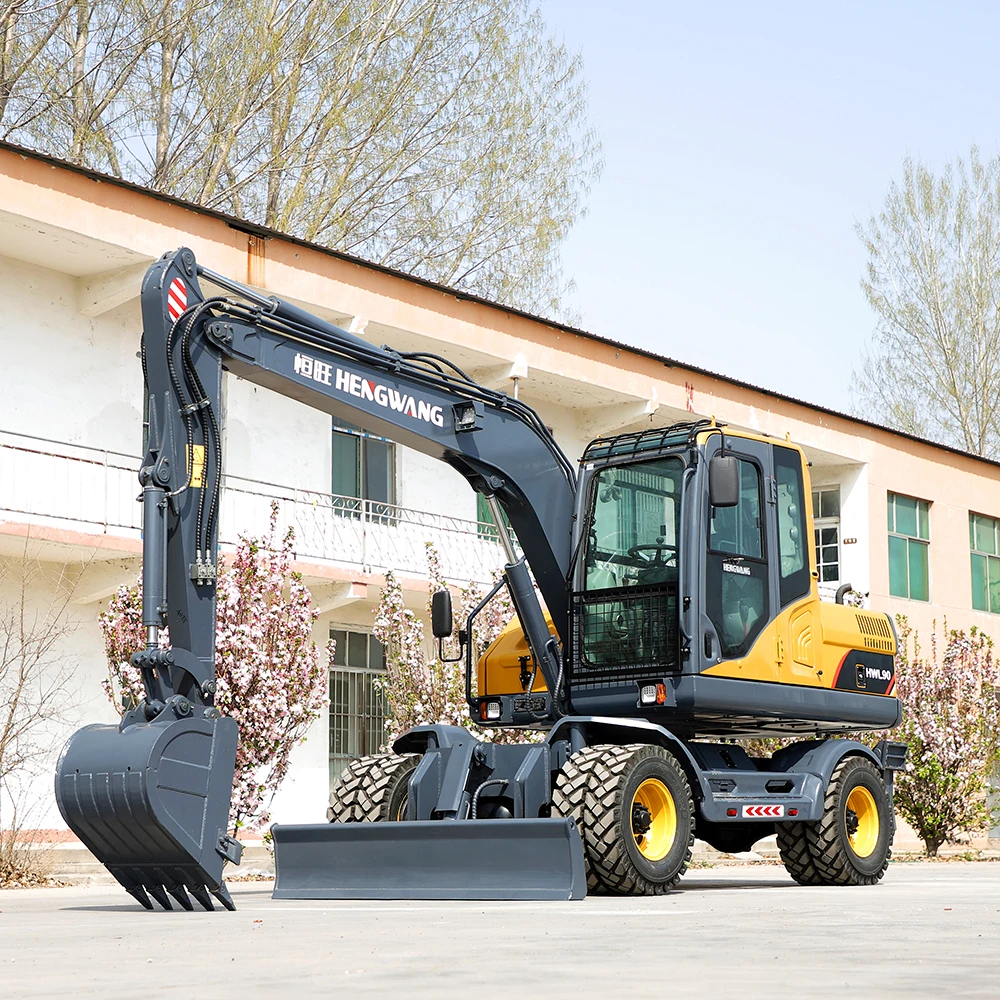 China wheeled excavator 9 tons brand new excavator for sale with cheap price