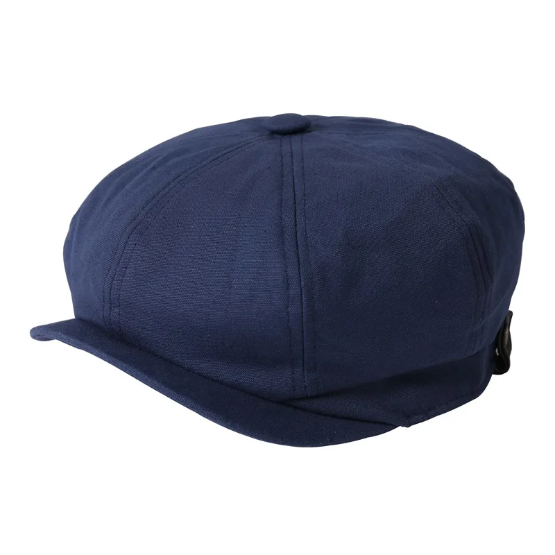 European and American style newspaper boy hat, octagonal hat, painter hat male black beret hat for men