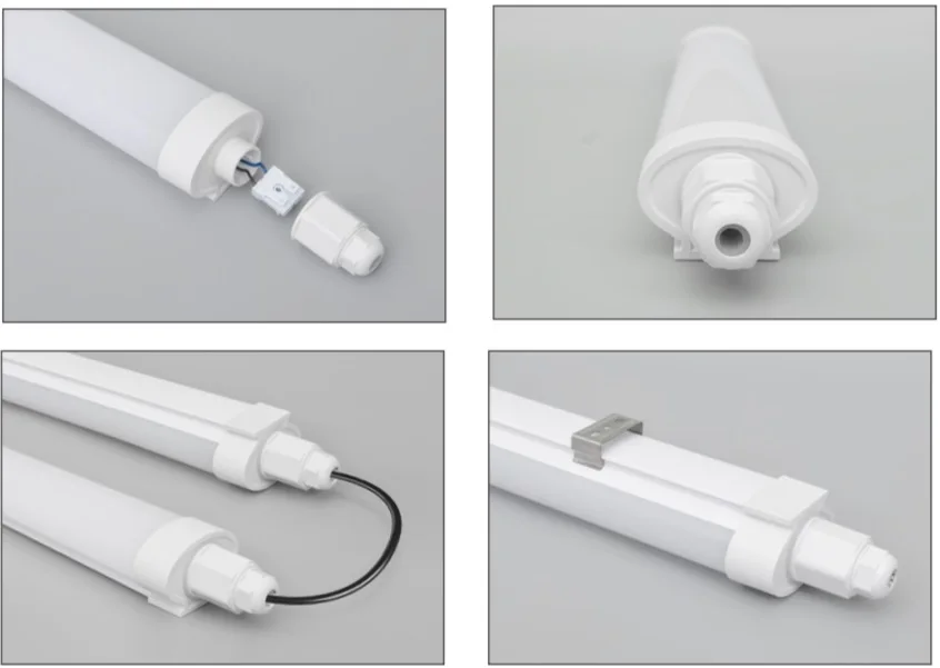 Stock In Germany waterproof lighting fixture 18w 30w 40w IP65 140lm/w led triproof Light