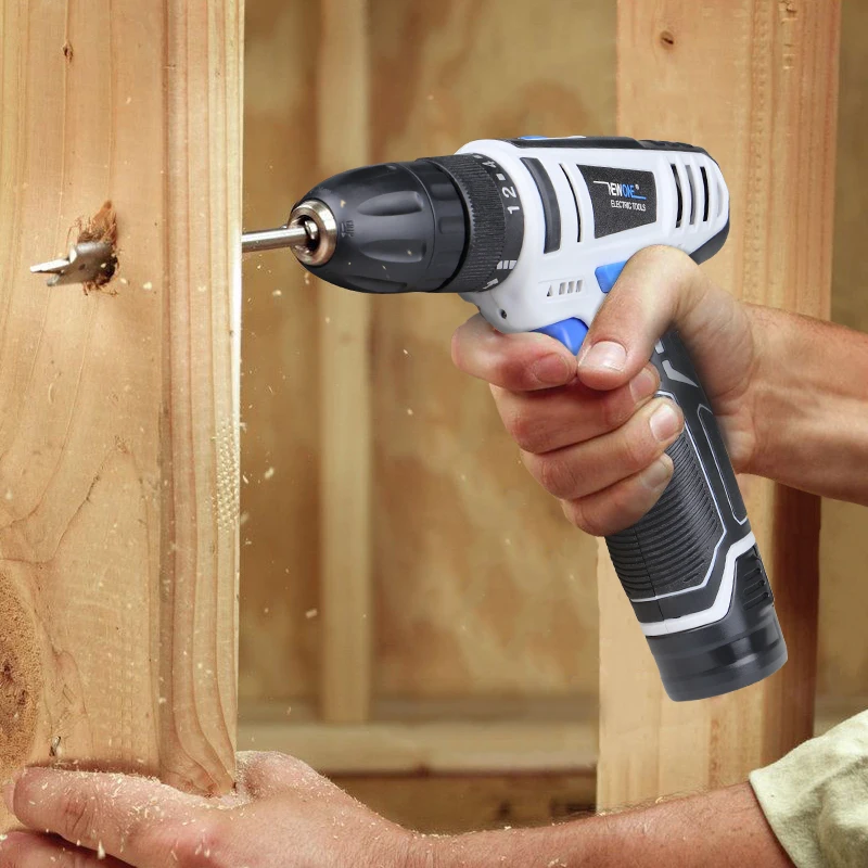 Newone 12V Mini Wireless Power Driver Cordless Drill Combo Screwdriver DIY DC Lithium-Ion Battery Compatible with Bosch battery
